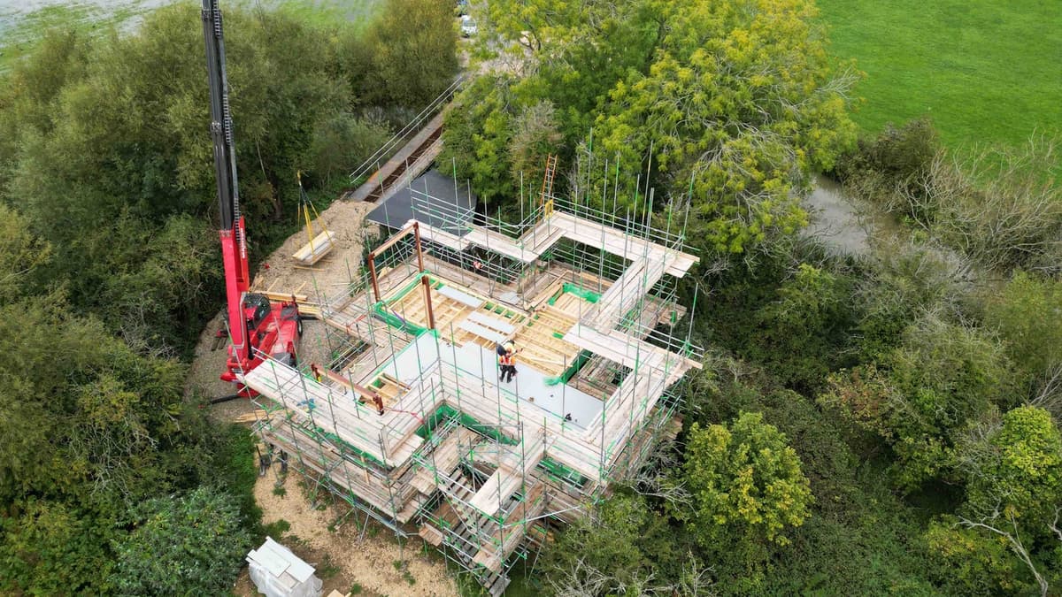 CGS Construction site engineer reviewing foundation works
